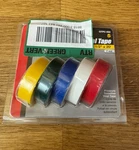 King Innovation GTPC-550 Electrical Tape, 1/2" X 20', Assorted Colors Rolls. Fixed Price $10.00.