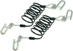 Coiled Safety Cable Pair With Hooks - Durable And Reliable Security Solution. Fixed Price $134.99.