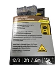 Trc 26020008-6 Shockshield 12/3 Gauge Gfci Protected Tri-cord Outlets 2' 15 Am. Fixed Price $34.99.