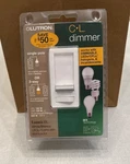 Lutron Incandescent/halogen/led/cfl White Slide Dimmer Switch LECL-153PH-WH. Fixed Price $15.00.