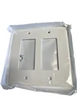 Leviton PJ262-WMP Decora 2-GANG Wall Plate White Nylon Midway 5 Pack Open Box. Fixed Price $14.00.