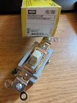 Hubbell HBL1556I Momentary Spdt Toggle Switch Center Off 15A 120/277V. Fixed Price $27.99.