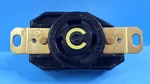 One Pc-twist-locking Socket Receptacle, Hubbell, HBL2610, 30A/125V, 2POLE, 3WIRE. Fixed Price $14.00.