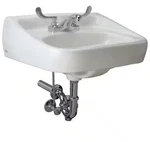 Zurn Manual Wash System 20X18 Wall Hung Faucet Wrist Handles. Fixed Price $140.00.