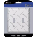 Amerelle 955TT Chrome Polished Toggle Diamond Stamped Aluminum Wallplate. Fixed Price $10.82.