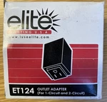 Elite Lighting ET124 Outlet Adapter Track Accessory. Fixed Price $12.99.