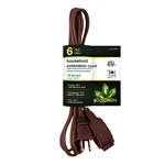 Go Green Power Inc. 16/2 6FT Household Extension Cord With 3 Outlets, Brown .... Fixed Price $11.96.