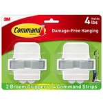 Command Broom Mop Grippers Wall Mount Storage Hooks Damage Free Organizing. Fixed Price $15.74.