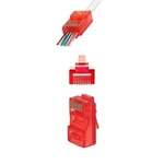 Red RJ45 Ez Modular Plug CAT6 Utp Network Cable End Pass -thru Connector Lot. Fixed Price $124.59.