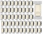 50 Pack, Eaton 300W Led Slide Dimmer Switch 3-WAY, Light Almond Cream SUL06P-LA. Fixed Price $149.99.