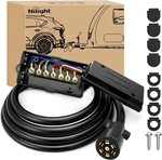 Nilight Way Inline Trailer Plug 8 Feet Connector Cable 7PIN Rv Round Extension. Fixed Price $44.39.