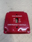 Mulberry 4" Square Gas Burner Cover Plate Red Metal #41025. Fixed Price $9.10.