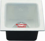 Proflo PF906K 12" X Enameled Cast Iron Floor Sink White No Strainer Scratch. Fixed Price $149.99.