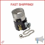 Leviton Medium Base Interior Only, Shell Incandescent Lampholder, Pull Chain, Si. Fixed Price $11.18.