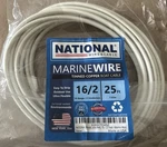 16/2 National Wire Usa Marine Grade Tinned Copper Flat Boat Cable 25FT Red Black. Fixed Price $29.99.