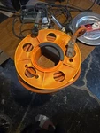 Ridgid 50FT 10/3 Heavy Duty Indoor/outdoor Sjtw Extension Cord 68100RGD Wheel. Fixed Price $85.55.