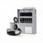 Reliance Controls 306LRK Pro/tran 2 30-AMP 6-CIRCUIT Manual Transfer Switch Kit. Fixed Price $152.00.