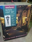 Hometrends Path Light Set Original Box Of 16 New Never Used. Fixed Price $199.99.