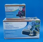 Aquascape 99070 Transformer 60 Watt & 3-WAY Color-changing Splitter 84062. Fixed Price $49.00.