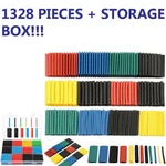 1328 Pcs Heat Tubing Sleeve 2:1 Shrinkable Tube Wire Cable Assortment Kit. Fixed Price $14.99.