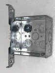 Raco 2 Gang Square Steel Junction Box With 14 And Outlet. Fixed Price $6.00.