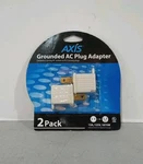 Lot Of (100) Axis Grounded Plug Adapters Pack 15A, 125V, 1875W. Fixed Price $74.99.