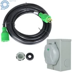 30AMP 25FT Generator Cord 14-30P L14-30R Power Inlet Box Waterproof Combo. Fixed Price $57.51.