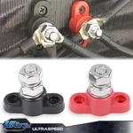 Stainless Junction Block Power Post Insulated Terminal Stud 3/8" Red & Black Set. Fixed Price $10.96.