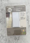 Lutron Claro On/off Switch 3-WAY 15 Amp CA-3PSH White. Fixed Price $5.00.