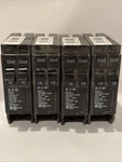 Lot Of 4 Eaton Type 15-AMP Tandem Circuit Breaker BD1515. Fixed Price $39.99.