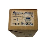 Appleton FSC-1-50, 1/2" Malleable Iron Unilet Threaded Rigidconduit Lot Of 3 New. Fixed Price $76.99.