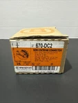 Box Of 25 Bridgeport 670-DC2 3/4" Strap-type Connector For Oval Entrance. Fixed Price $31.99.