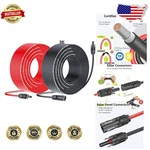 Heavy-duty 50FT 10AWG Solar Extension Cable, Waterproof Pv Wire, Easy Install. Fixed Price $125.09.