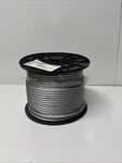 Campbell 1/4IN (7MM) Galvanized Cable 7/19 Construction 250FT Reel 7000827. Fixed Price $70.00.
