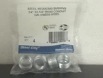 Thomas & Betts RB1211-4 Steel Reducing Bushing, Bag Of 4, Free Shipping. Fixed Price $10.00.