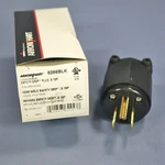 Cooper Studio All-black Industrial Straight Blade Plug Nema 5-15P 15A 6266BLK. Fixed Price $11.16.