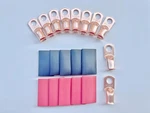 Awg Tubular Ring Terminal Connectors,copper 10PCS-1/0*3/8, Red. Fixed Price $11.37.