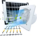 Solar Powered Panel Exhaust Fan 10W Greenhouse Roof Attic Shed Air Ventilation. Fixed Price $37.00.