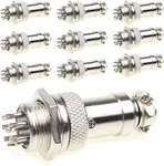 Aviation Plug Connector 10 Pairs Female Panel Metal Wire 16MM Soc. Fixed Price $14.12.