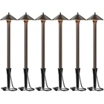 Malibu Low Voltage Pathway Lights 10W Halogen Landscape Lighting 6 Pack. Fixed Price $185.58.