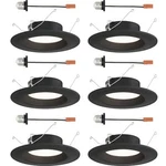 Led Recessed Ceiling Lights Pack 5"/6" Retrofit Trim With E26 Socket Adaptor. Fixed Price $51.30.