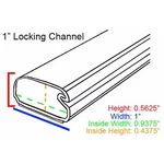 Electriduct SRLC-100-BK Locking Channels- 1" X 4FT- Black. Fixed Price $24.99.
