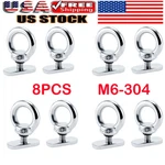 8PCS 304 Stainless Steel Kayak Track Mount Tie Down Eyelet For Bungee Cords Usa. Fixed Price $16.94.