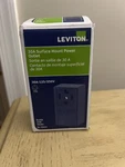 Leviton 30A-125/250V Surface Mount Power Outlet, Black B00-55054. Fixed Price $10.00.