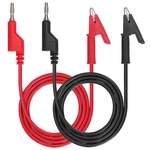 Sumnacon Multimeter Banana Plug Crocodile Alligator Clip Test 1 M, Black. Fixed Price $14.93.