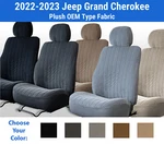 Plush Velour Seat Covers For 2022-2023 Jeep Grand Cherokee. Fixed Price $205.00.