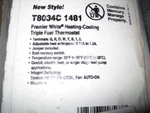 Honeywell Heat/cool Thermostat Triple Fuel White. Fixed Price $19.00.