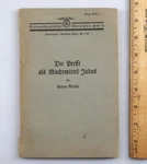 1930 German National Socialist Library Book Power Of The Jews By Anton Riester. Fixed Price $75.99.