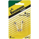 Bussman BP/MDL-8 Amp Glass Tube Time Delay Fuse 2 Count. Fixed Price $12.12.
