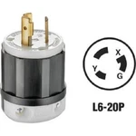 (2)-LEVITON 20A 250V 3-WIRE 2-POLE Industrial Grade L6-20P Locking Cord Plug. Fixed Price $44.89.